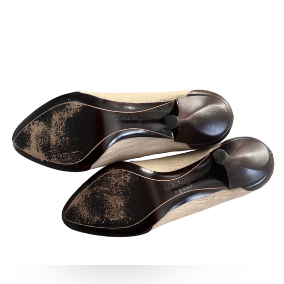 Ferragamo • 3” Brown Leather Pump Heels Size 4US 34.5EU - Picture 8 of 10